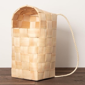 Pine Basket Backpack for Outdoor Harvest Estonian Woven Backpack