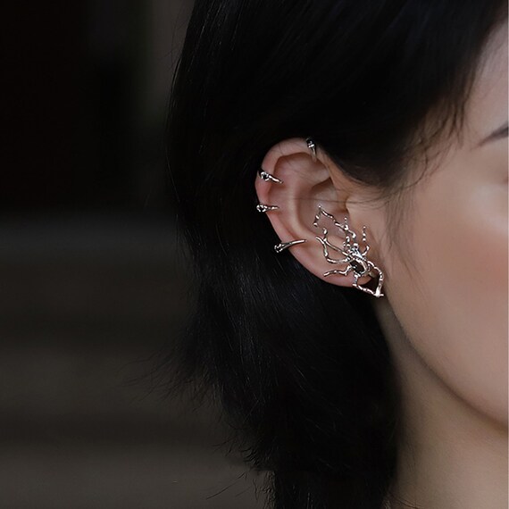 Spider Ear Clips Earless Pierced Ear Hooks High grade Sense of