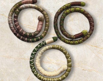 Handmade Bendable Wire Tie Spiral for Dreadlocks, Braids, and Curls