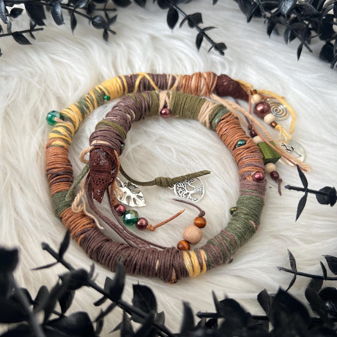 54 Stück Dreadlock-Perlen Set — Stoff & Kunststoff, Bunte Muster, Für Zöpfe & Haaraccessoires