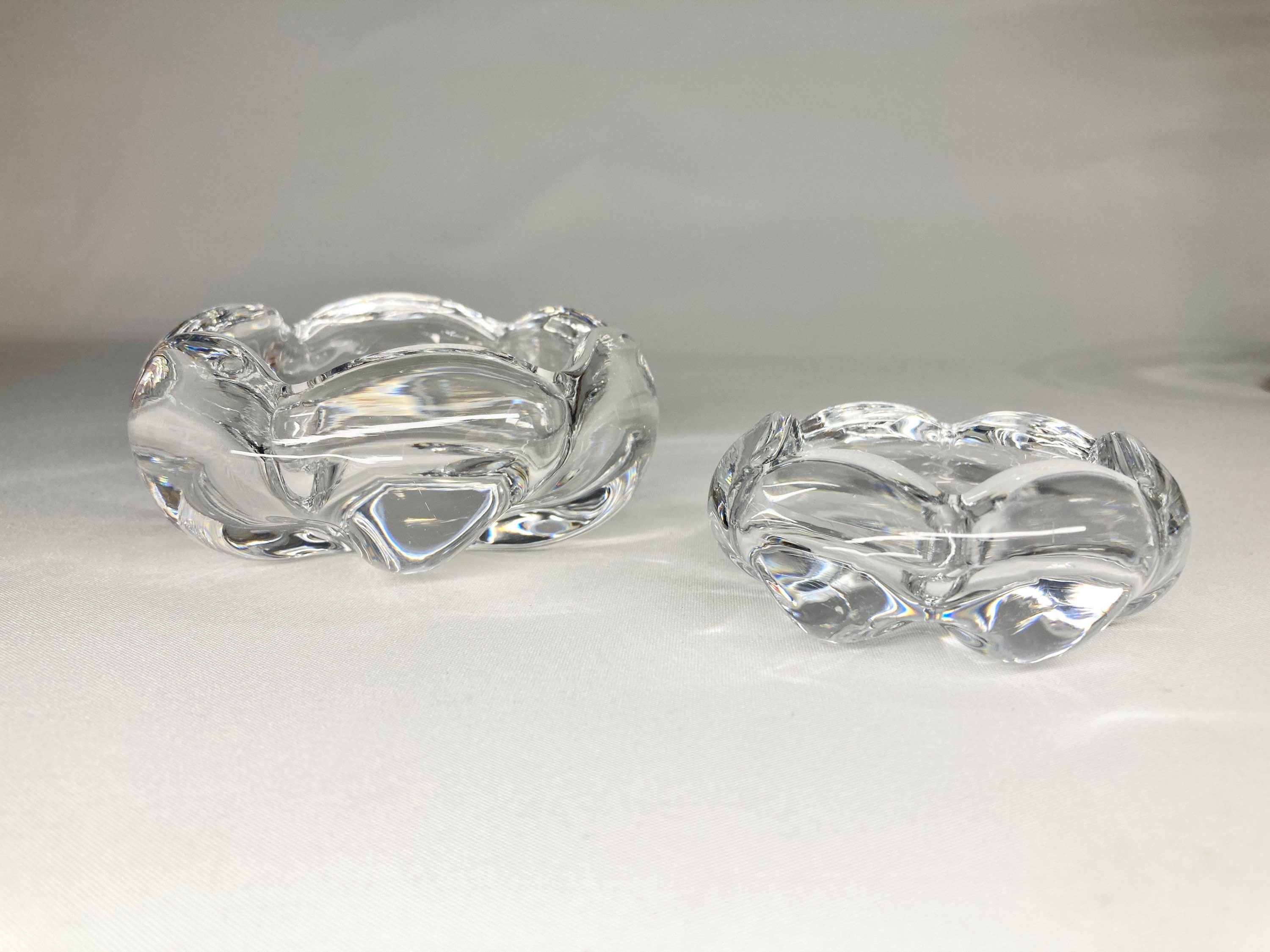 Vintage Pair - Orrefors Sweden Signed Crystal Pieces - Etsy