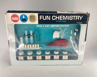 1960s Erupting Volcano Gilbert Chemistry Set - In box!