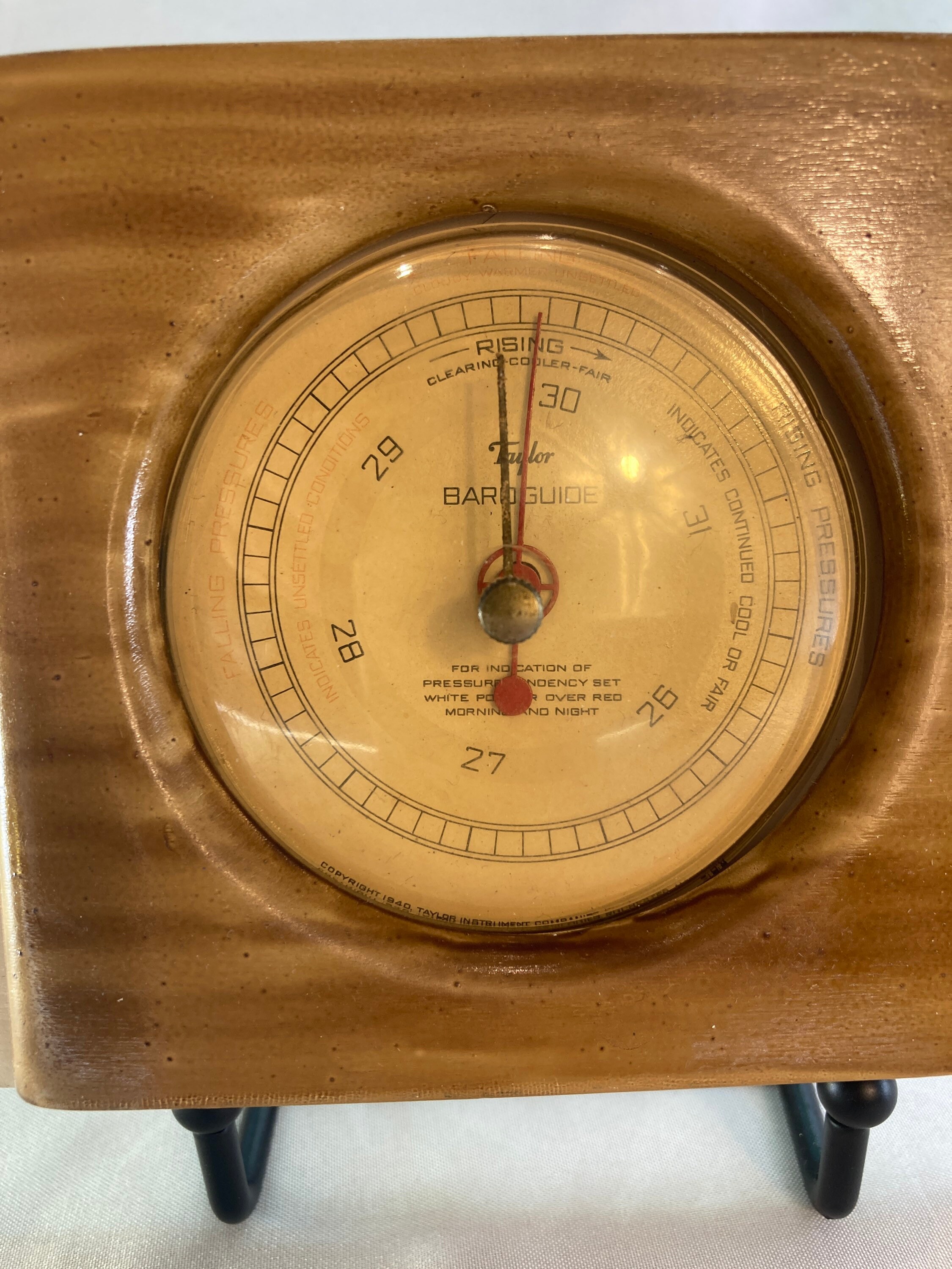 Vintage Taylor Instruments Barometer Working Copyright 1940 Etsy