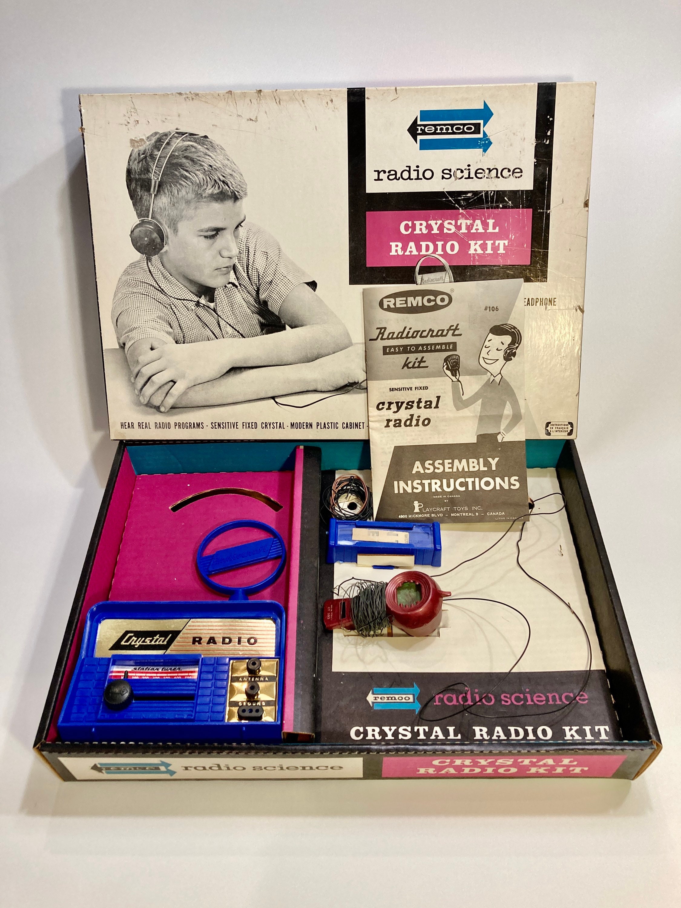 Vintage 1950s Crystal Radio Kit by Remco Canadian Version Etsy UK