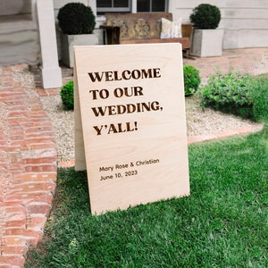 Wedding event signs