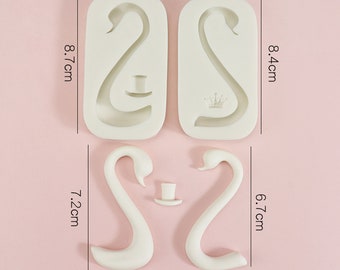 Silikonform Schwan, Schokoladenform, Silikonform, Schwan Halsform, Schwan Flügel Form, Kuchendekoration Form, handgemachte Kuchenform