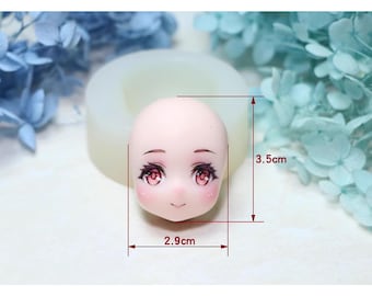 Q Version Face Mold, Nose Flip Face Mold, Universal Face Mold, Soft Clay Face Mold, Ultra-Light Clay Face Mold, Universal Face Mold