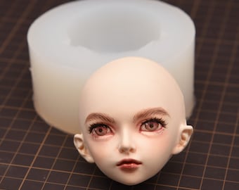 Handsome Face Mold, Silicone Face Mold, Ultra-Light Clay Face Mold, Human Face Mold, Face Mold, DIY Doll Face Mold