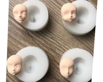 Silicone Face Mold,face Figure Mold,Diy Glue Mold,Bdj Baby Face Model,Male Face,Fairy Face,Bdj Loli Face,Q-face Model,Hand-made Face Model