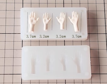 Puppenhandform, Ultraleichter Ton Handform, Silikonform für Männer und Frauen, weiche Keramikform, Puppenform, Chibiform, BJD Körperform, Geschenk für Sie