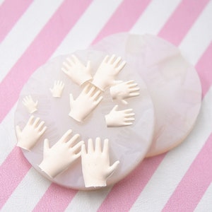 Super Small Hand Mold, Ultra-Light Clay Diy Hand Mold, Male And Female Silicone Mold, Hand Silicone Mold,Soft Clay Mold,Bjd Accessories Mold