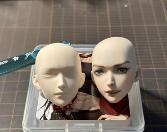 4cm große Gesichtsform, Ultraleichte Tonform, Handgemachte Puppenform, Männliches Gesicht Form, Meerjungfrau Ohr Form, Geschenk für Sie, Halloween Geschenk