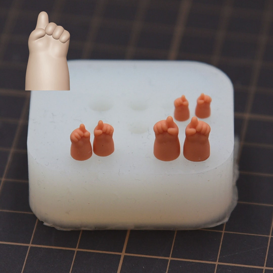 Sticky Hand Mold Super Light Clay Hand Mold, Soft Clay Q Version Hand Mold, Mini Mold ...