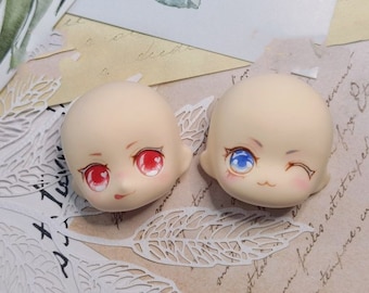 Molde facial de gel de sílice, cara versión Q del molde, cara de bollo relleno al vapor, molde de silicona de arcilla, forma de cara de dibujos animados, molde de silicona, molde facial Bjd