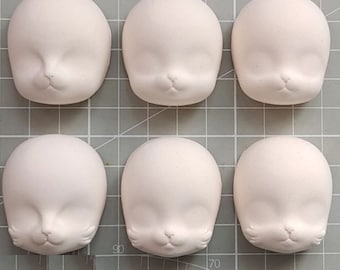 Puppen Gesicht Mould, Tier Gesicht Ton Mould, Handgemachte 4 cm Gesicht Mould, Q Version Gesichts Mould, Ultra-light Ton DIY Mold, Rückseite des Kopfes Mold, Gesicht Set