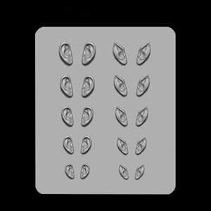 Die Ohrform ist von Hand mit Ton hergestellt, die Ohrfeenform ist mit super leichtem Ton simuliert und die Ohrform ist mit Silikonform animiert