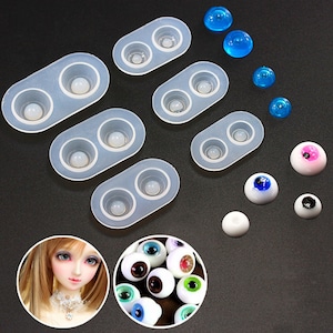 BJD Eye Mould, Eye Silicone Mould, Ball Doll Eye Mould, Doll Eye Mould, Doll Eye Resin Mould, DIY Doll Eye Pupil Mould