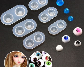 BJD Augenform, Augen Silikonform, Kugel Puppe Auge Gießform, Puppenauge Gießform, Puppenauge Gießform, DIY Puppe Auge Pupille Gießform