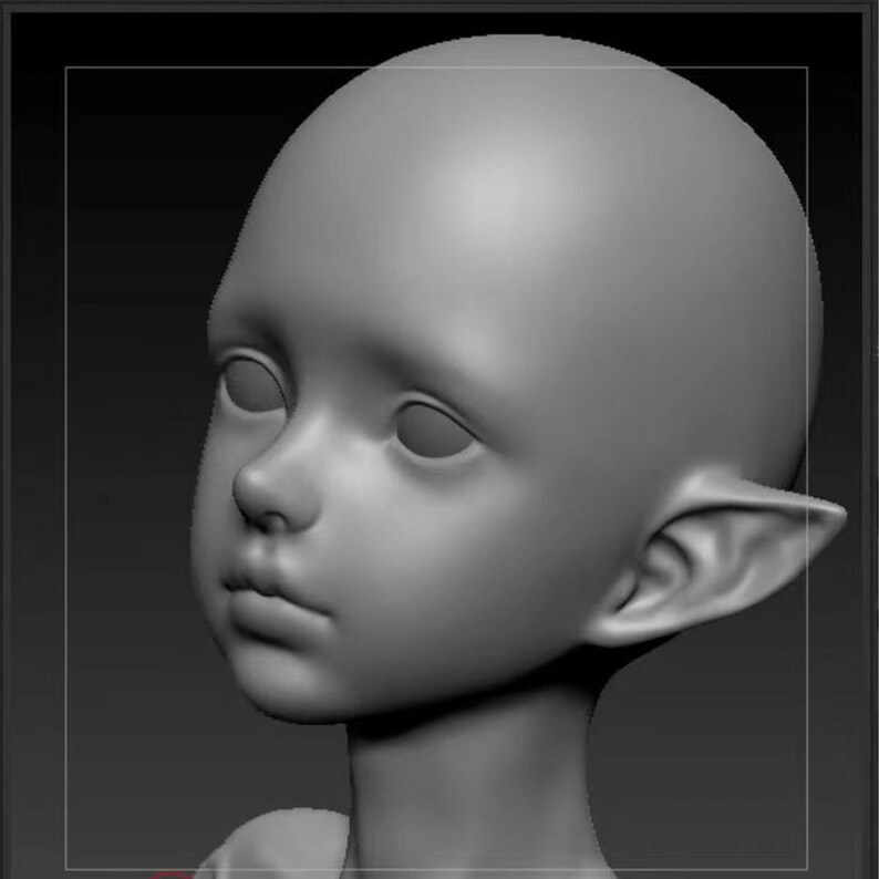 Elf Ears Face Mold Doll Face Mold Ultralight Clay Mold Etsy