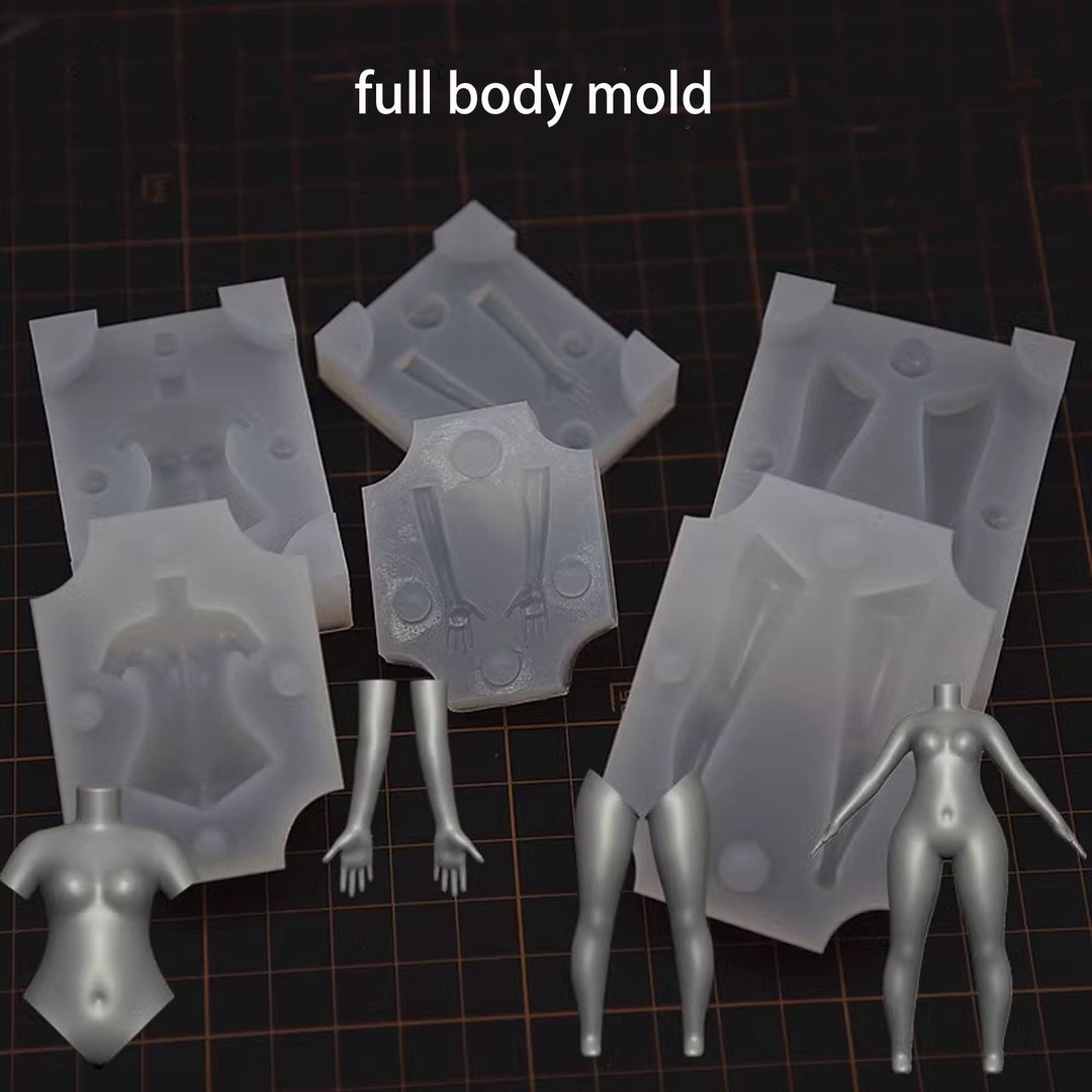 Complete Set of Clay Molds, Female Body Molds, Super Light Clay Molds