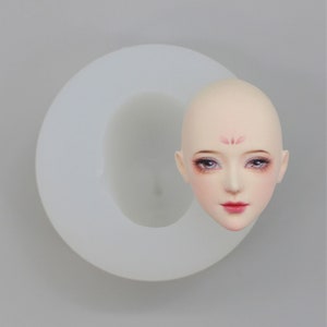 Girl Face Mold, Doll Face Mold, Cartoon Face Mold, Super Light Clay Mold, Bjd Doll Face Mold, Doll Making Face Mold