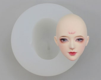 Mädchen Gesicht Mould, Puppe Gesicht Mould, Cartoon Gesicht Mould, Super leichte Ton Mould, Bjd Puppe Gesicht Mould, Puppe machen Gesicht Mould