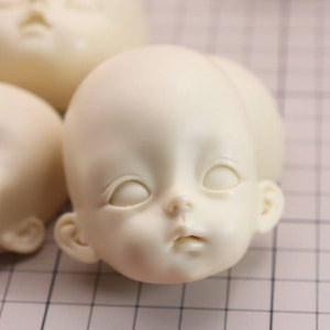 BJD Manual Micro Mouth Face Mold, Cartoon Universal Face Mold, Animation Face Mold, Super Light Doll Big Eye Face Mold