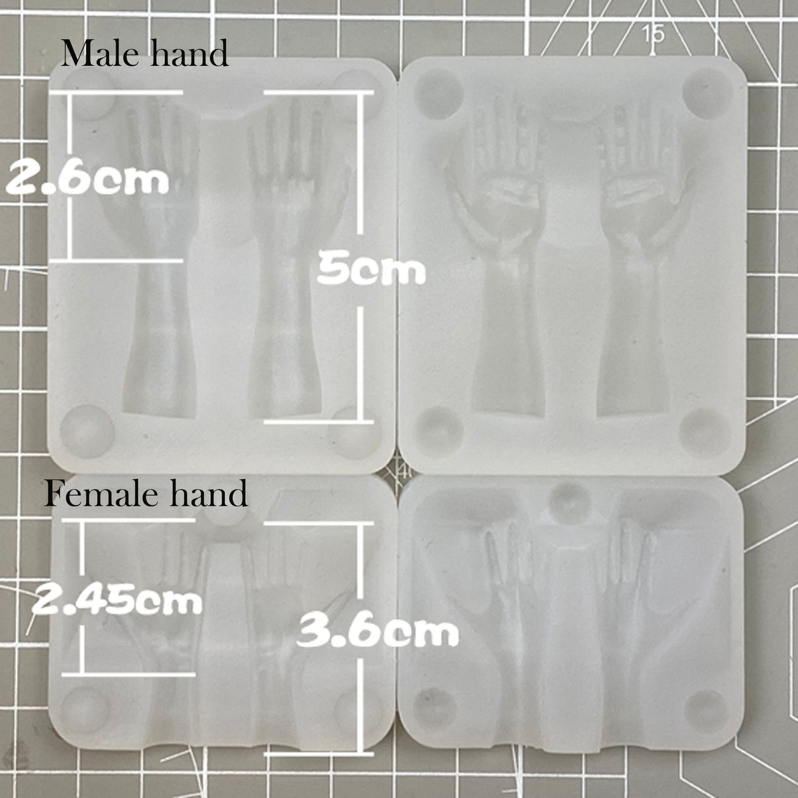 Ultralight Clay Hand Molds, Hand Molds for Men and Women, Bjd Hand