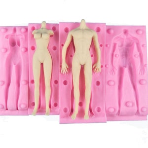 DIY Clay Body Molds, Soft Clay Silicone Body Molds, Q Body Molds, Boys / Girls Soft Clay Body Flip Molds, Christmas Gifts for Daughters