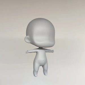 Small Clay Body Molds, Ultralight Clay Body Molds, Soft Pottery Molds, Kids Body Molds, Big Head Body Molds, Gifts for Him