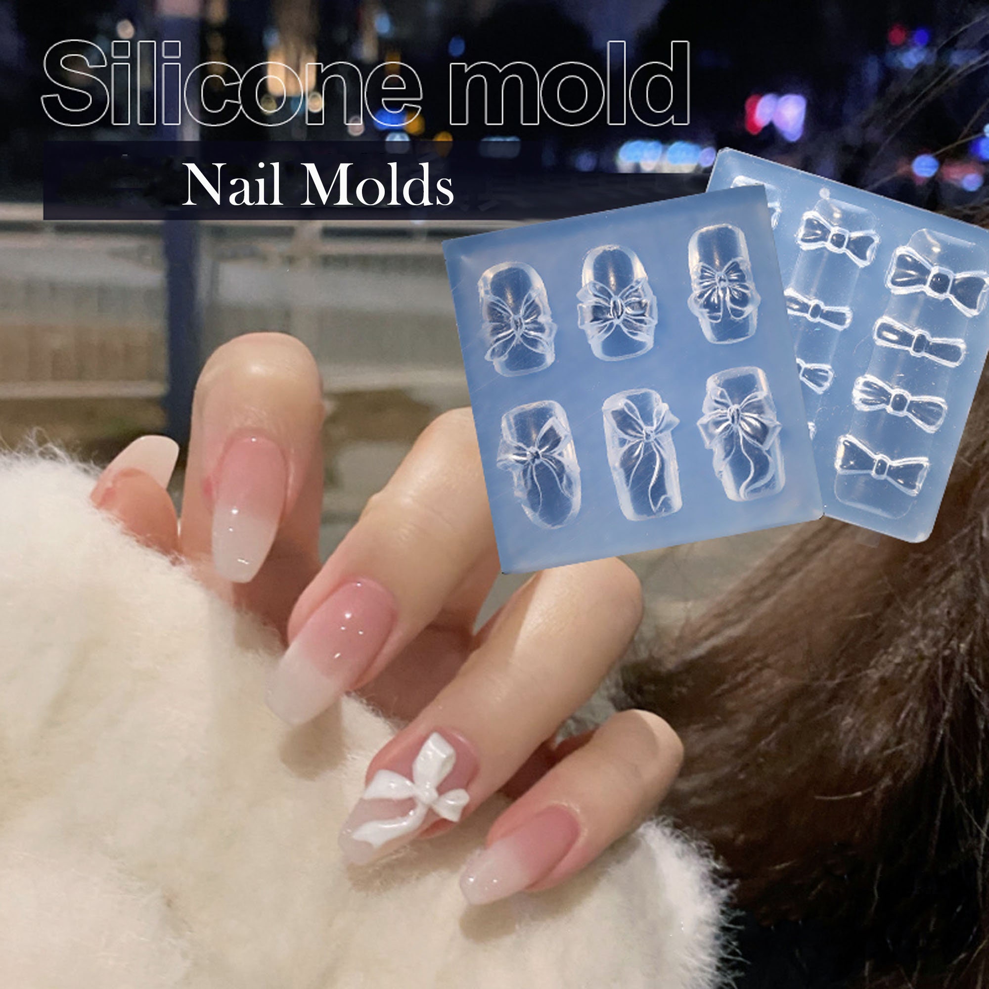 Silicone 3D Acrylic Nail Art Training Mat