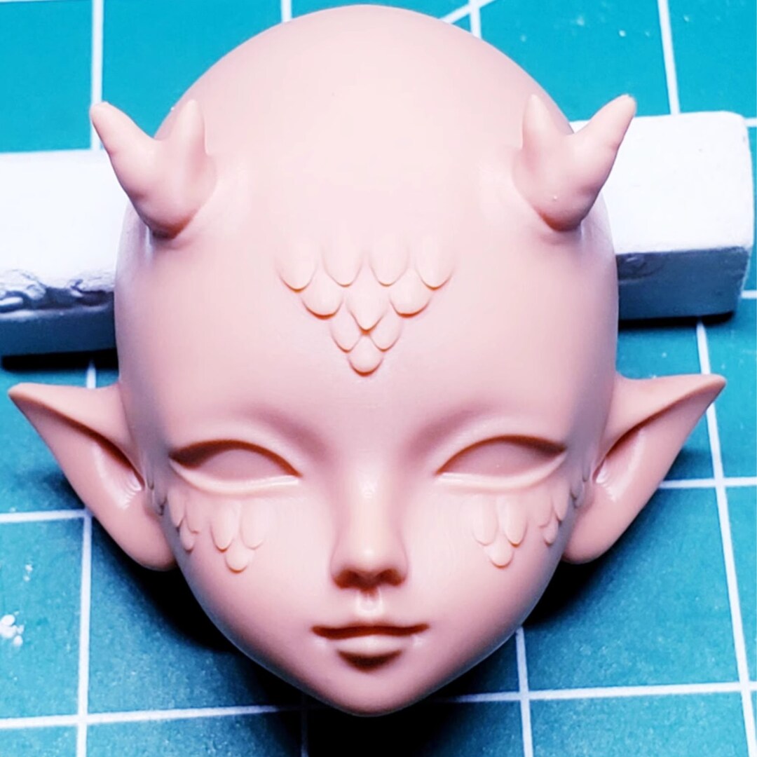 Elf Ear Face Molds, Horned Face Molds, Handmade Face Molds, Super Light