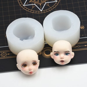 Human Face Mold, Cute Face Mold, DIY Doll Face Mold, Face Silicone Mold, Face Mould, Polymer Clay Molds, Resin Face Molds, Doll Faces Mold