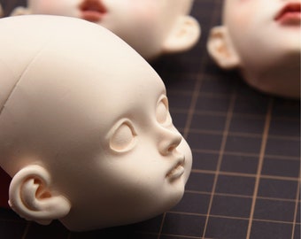 Bid Doll Face Mold, High Nose Face Mold, Big Eyes Face Mold, Clay Silicone Face Mold, Cute Face Mold, Cartoon Face Mold