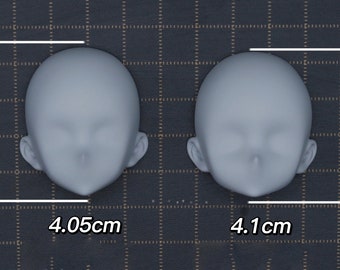 Molde de cara de BJD lindo, molde de cara de arcilla ultraligera, molde de cara de cerámica suave, molde de cara de silicona para bricolaje, molde de cara de BJD atractivo, molde de cara de niño lindo