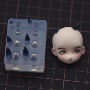 Devil Horn Mold,Gamer Girl Resin Mold,Doll Casting Mold,Halloween Devil Horn Mold,Sheep Horn Silicone Mold,Ob11 Mold, Bjd,Handmade Horn Mold