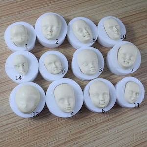 Human Face Silicone Molds, Doll Face Resin Molds, Doll Head Drip Molds, Personalized Decoration, Creative Molds,Gift