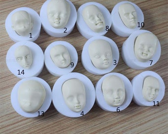 Human Face Silicone Molds, Doll Face Resin Molds, Doll Head Drip Molds, Personalized Decoration, Creative Molds,Gift
