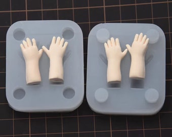 Leichte Ton Handform, Mini Palmenform, Q Version Handform, Puppen Handform, Silikonform für Männer und Frauen, Handform, Geschenk
