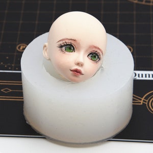 Clay Mini Big Eye Face Mold, Silicone Face Mold, Face Animation Cartoon Mold, BJD Doll Face Mold, Manual Character Mold