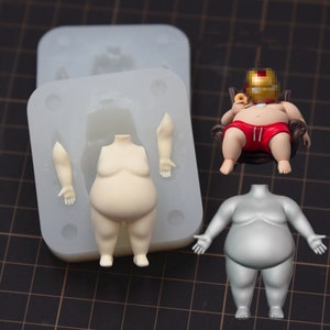 Universal Female Body Mold,Silicone Ultra-light Clay Figure Animation Body Mold,Hand Mold Leg Mold Body Mold，Fat Body Mold, Halloween Mold