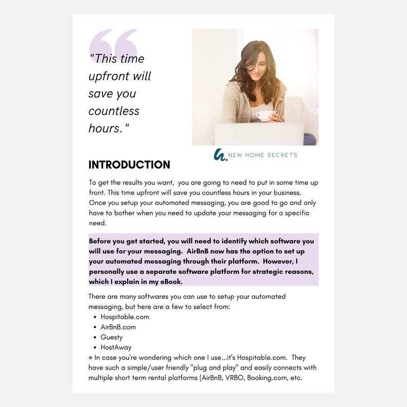 Airbnb Introduction Message Example Airbnb Automated Message Template - Etsy