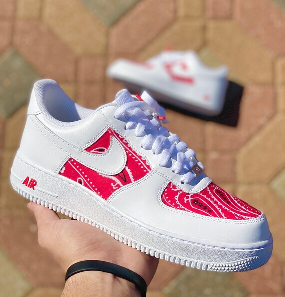 Custom AF1 Bandana Shoes - Etsy