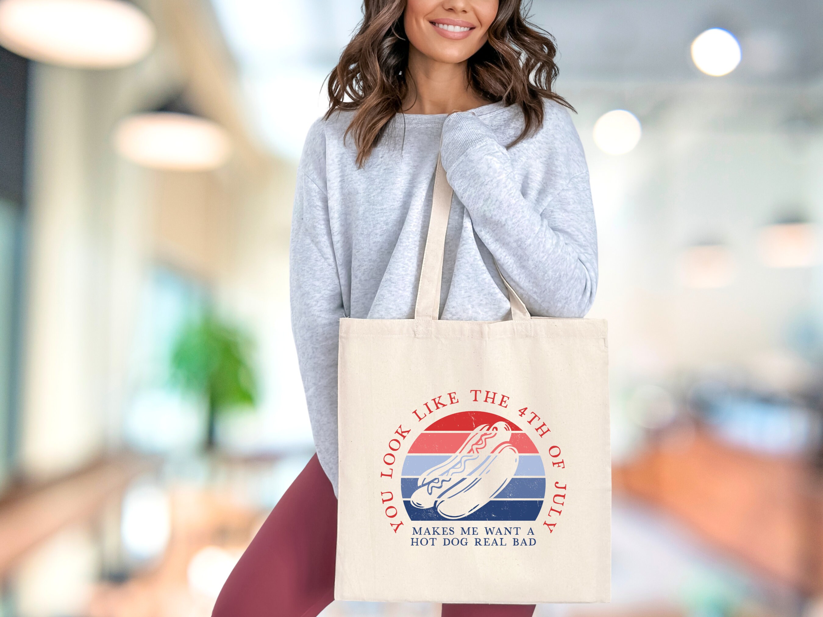 4th of july tote bag you look like the fourth of july makes etsy
