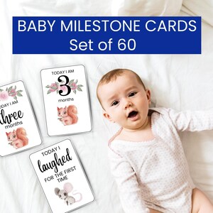 WOODLAND ANIMAL Baby MILESTONE Karten zum Ausdrucken, Baby Monatskarten, Baby Geschenk Download, geschlechtsneutrale Meilenstein Baby Firsts Karten, BM004