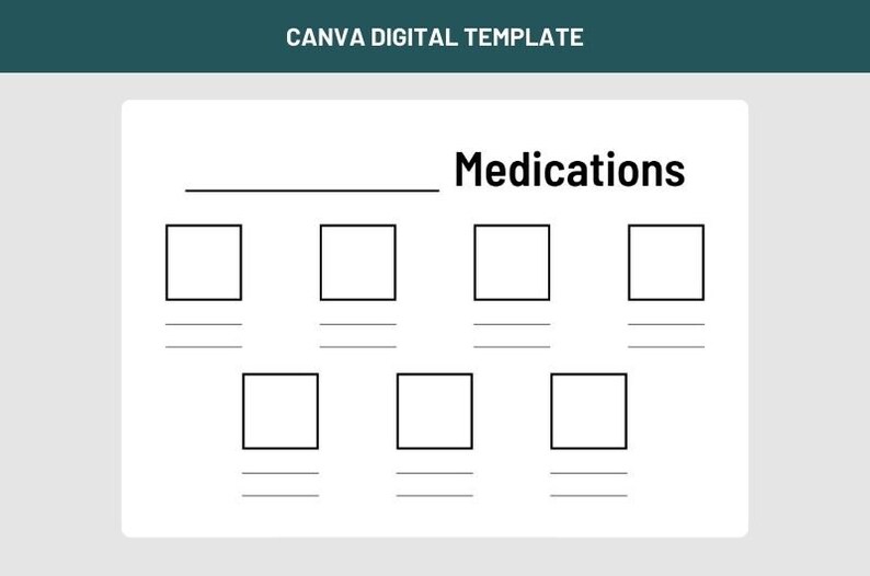 Medication Visual Aid Pack Dementia Sign Pack Caregiver Etsy