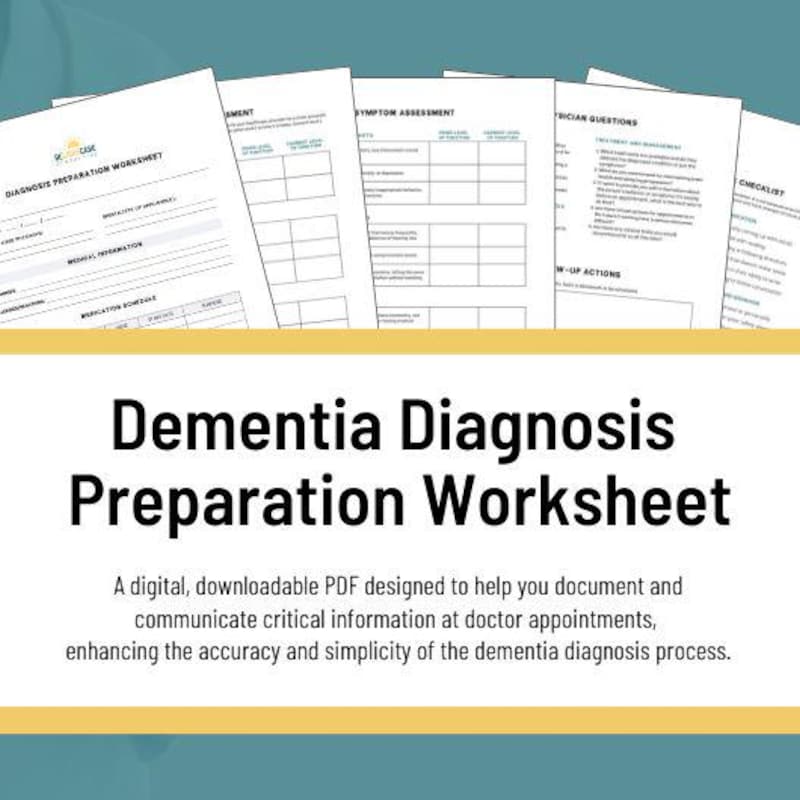 Dementia Worksheets - Etsy