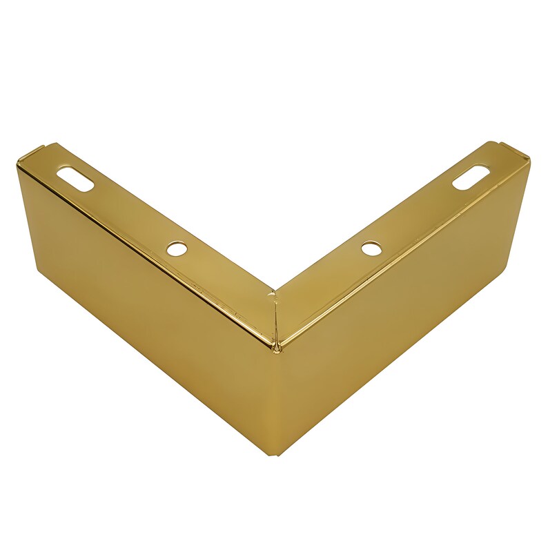 Corner Brass Furniture Legs X 4 Low Modern Replacement Legs Etsy
