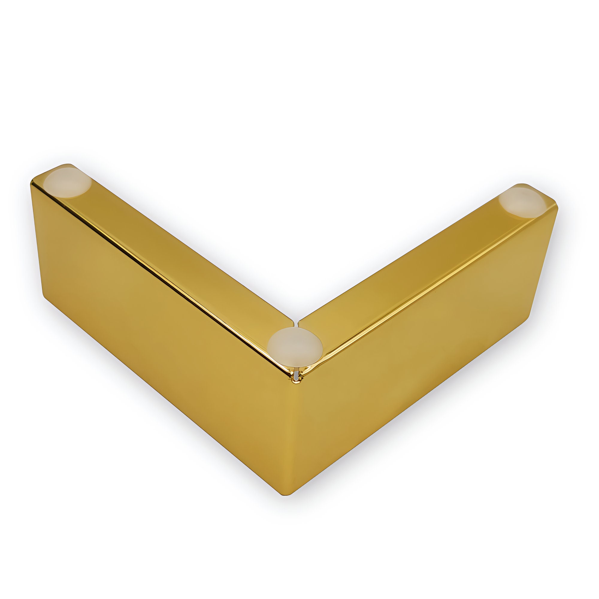 Corner Brass Furniture Legs X 4 Low Modern Replacement Legs Etsy