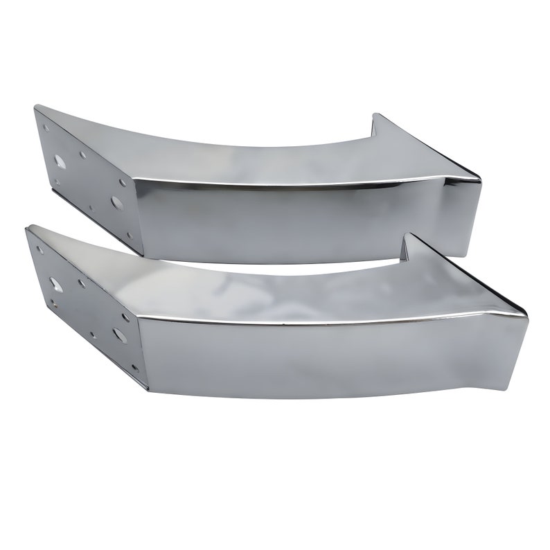 Chrome Angled Legs Set of 4, Sofa Legs, Metal Furniture Legs, Couch